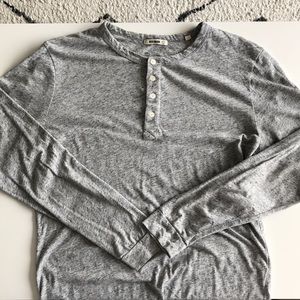 Grey Long-Sleeve Buck Mason Henley